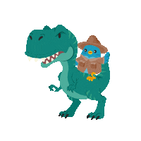 Dinosaur Sticker by DITTY BIRD