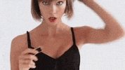 Karlie Kloss Lipstick GIF