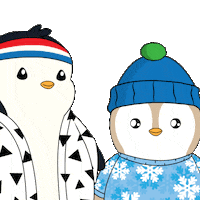 Gossiping Tell Me Sticker by Pudgy Penguins