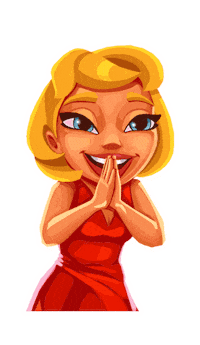In Love Reaction Sticker by POP! Slots Casino