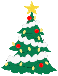 Christmas Tree Sticker by patriciaoettel.illustration