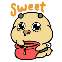 bubble tea eating Sticker by Aminal Stickers