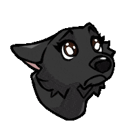 Sad Dog Sticker