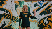 Volleyball Bison GIF by NDSU Athletics