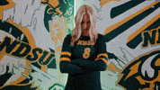 Volleyball Bison GIF by NDSU Athletics