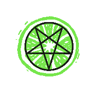 Witches Pentagram Sticker by DISCARD