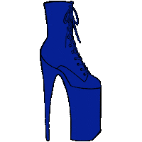 Stripper Boot Sticker by Chicalet