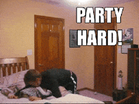 At Home Party Hard GIF