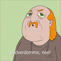 Aanenmatig animatie nee tekenfilm grappig GIF