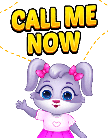 Calling Call Me Sticker by Lucas and Friends by RV AppStudios