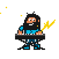 truecuckoo yeah energy beard groovy Sticker
