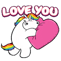 Love You Heart Sticker by Pummeleinhorn