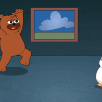 Scared Bear GIF by Bearycoin