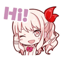Mizuki Hello Sticker