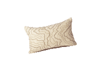 HKliving lines cream interior pillow Sticker