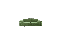 HKliving green interior royal couch Sticker