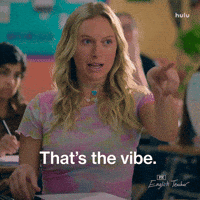 Vibing Good Vibes GIF by English Teacher FX