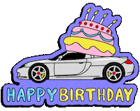 Happy Birthday Car Sticker by Porsche Museum