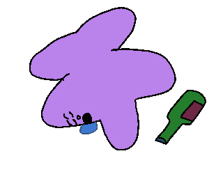 Drunk Beer Sticker by Mekamee