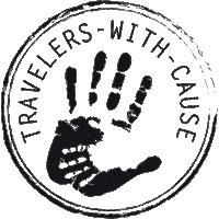 Travelerswithcause travel help mano cause Sticker