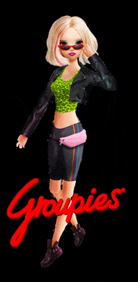 GroupiesVintage fashion vintage doll recycle GIF