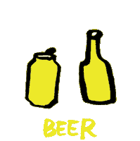 beer cheers Sticker by Junzi Kitchen