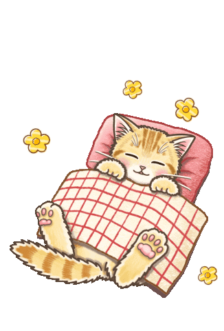Sleepy Cat Sticker