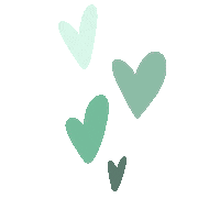 Lagochadibuja heart corazones cora greenheart Sticker