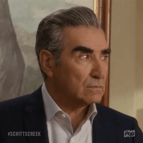 shocked eugene levy GIF by Schitt's Creek