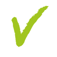 VITALstyle green check groen vink Sticker