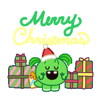 Merry Christmas Happy Holidays Sticker by DINOSALLY