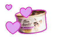 bonappetitpet cat food kitty bon Sticker