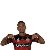 Pointing Down Western Sydney Wanderers Sticker by wswanderersfc
