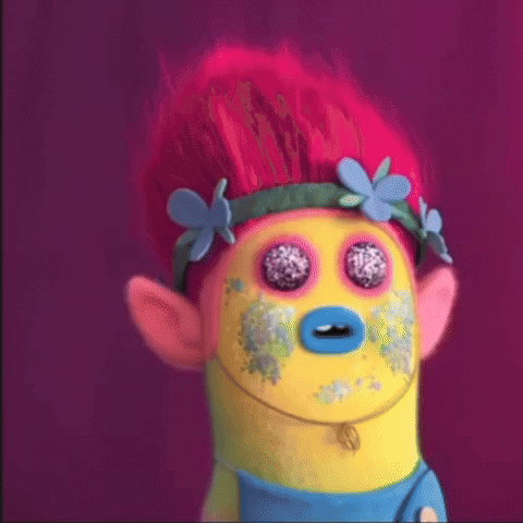 Glitter Trolls GIF