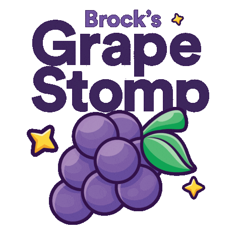 Homecoming Grapes Sticker by Brock University