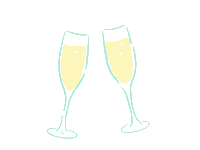 Cheers Typequeen Sticker by BluWave