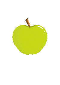 AleksandraGitskina green yummy apple fruit Sticker