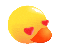 In Love Duck Sticker