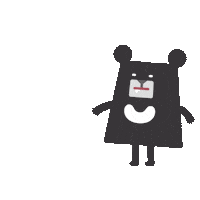 Tired Black Bear Sticker by 黑啤 BEERU