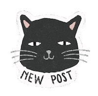 annafatrdlov cat post newpost kitty Sticker