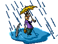 rain raining Sticker