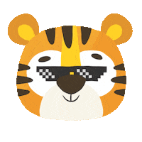 Alexmedranojr cat party cool sunglasses Sticker