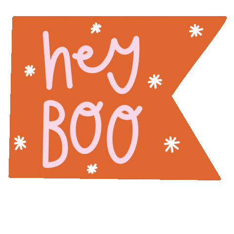 Halloween Hey Boo Sticker by Charley