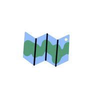 eladoodles travel blue green world GIF