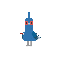 Fruit Ninja Bird Sticker by 黑啤 BEERU