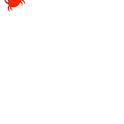 Fire Ants Orange Sticker by ElisaBasilisa