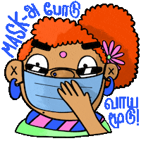 Indian Mask Sticker