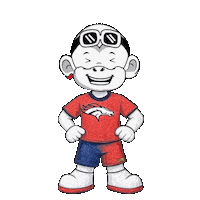 Denver Broncos White Monkey Sticker by Zhot