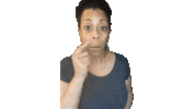 ComedianHollyLogan friend bff nose smell Sticker