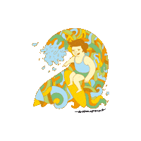Workandtravel Ridethewave Sticker by American Experience